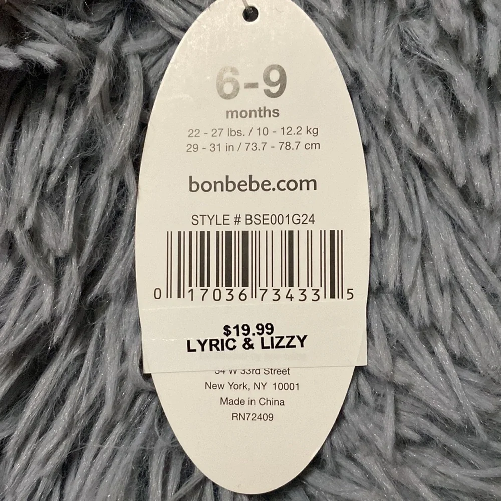 Bon bébé pink panda baby dress 6/9mos. *NWT - Picture 3 of 3